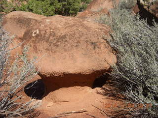 107 8t3. Zion National Park - Watchman hike - mushroom shaped rock