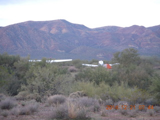 1492 8um. Grapevine airstrip camping trip - N8377W and my tent in the distance