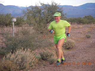 200 8um. Grapevine airstrip camping trip - Adam morning run - tripod and timer