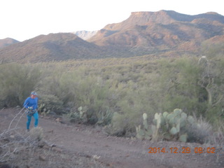 2535 8uu. Adam running near Red Creek airstrip