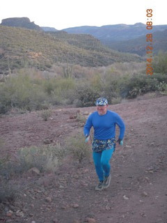 2539 8uu. Adam running near Red Creek airstrip