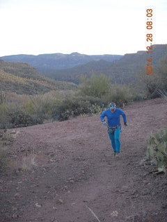 2544 8uu. Adam running near Red Creek airstrip