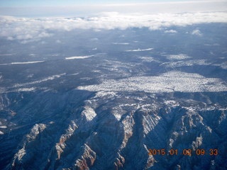 2 8v2. aerial - snow near Sedona