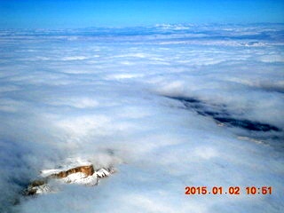 aerial - snow near Sedona