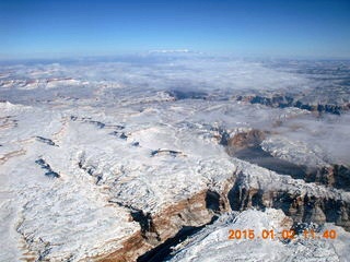 27 8v2. aerial - snowy Cataract Canyon