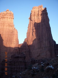 Fisher Towers hike - first sun