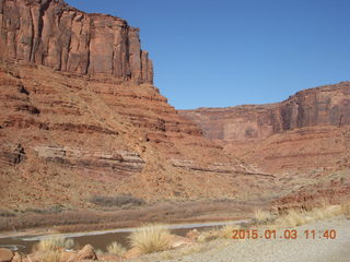 100 8v3. driving from Fisher Towers hike back to Moab