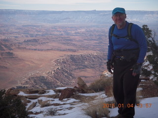 Canyonlands National Park - Lathrop trail hike - Adam (tripod and timer)
