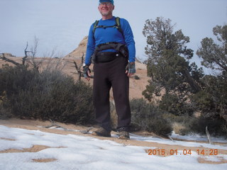 101 8v4. Canyonlands National Park - Lathrop trail hike - Adam (tripod and timer)