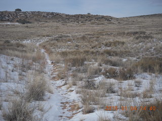 104 8v4. Canyonlands National Park - Lathrop trail hike - grassy trail