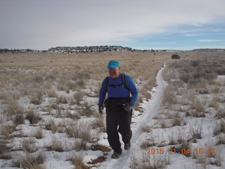 110 8v4. Canyonlands National Park - Lathrop trail hike - Adam running