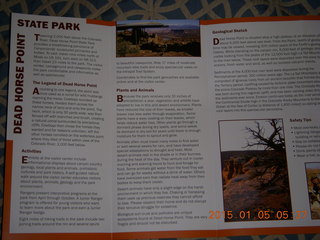 2 8v5. Dead Horse Point State Park brochure