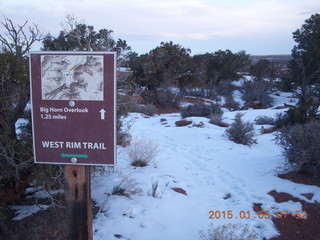 17 8v5. Dead Horse Point State Park hike sign