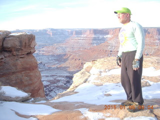 43 8v5. Dead Horse Point State Park hike - Adam (tripod and timer)