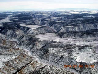 121 8v5. aerial - snowy canyonlands - Book Cliffs
