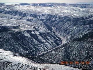 125 8v5. aerial - snowy canyonlands - Book Cliffs