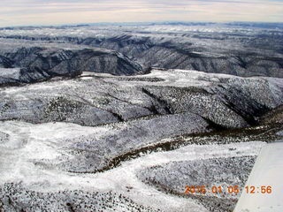 129 8v5. aerial - snowy canyonlands - Book Cliffs