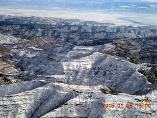 139 8v5. aerial - snowy canyonlands - Book Cliffs