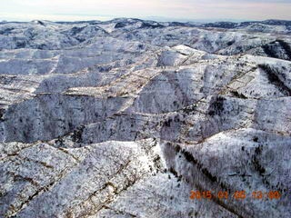 140 8v5. aerial - snowy canyonlands - Book Cliffs