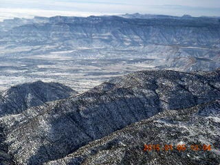 144 8v5. aerial - snowy canyonlands - Book Cliffs