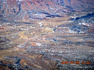 161 8v5. aerial - snowy canyonlands - Colorado hills - Hubbard-Gateway Canyons