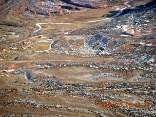 163 8v5. aerial - snowy canyonlands - Colorado hills - Hubbard-Gateway Canyons