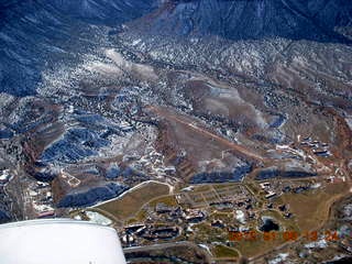 aerial - snowy canyonlands - Colorado hills - Hubbard-Gateway Canyons