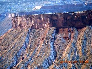 176 8v5. aerial - snowy canyonlands - Colorado hills - Hubbard-Gateway Canyons area