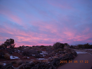 Canyonlands National Park sunset vista view - sunset colors