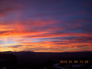 231 8v5. Canyonlands National Park sunset vista view - sunset colors