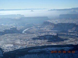 88 8v6. aerial - snowy canyonlands