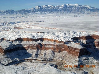 112 8v6. aerial - snowy canyonlands