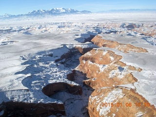 146 8v6. aerial - snowy canyonlands