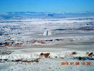 153 8v6. aerial - snowy canyonlands - Hanksville Airport (HVE)