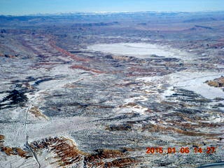 185 8v6. aerial - snowy Utah landscape