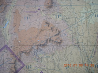 chart showing Capitol Reef and high mountains