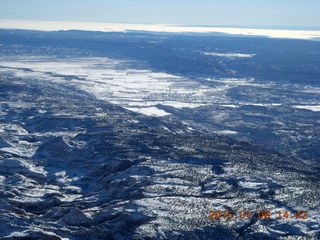 189 8v6. aerial - snowy Utah landscape