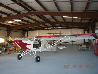 2 8v7. airplane in SGU hangar