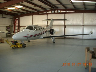 4 8v7. Eclipse jet in SGU hangar