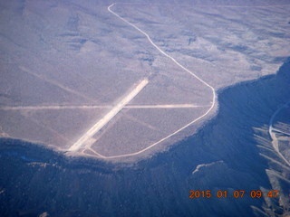 aerial - flight SGU to DVT - Grand Gulch airstrip
