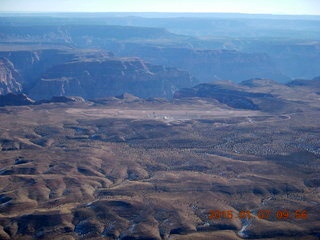 aerial - flight SGU to DVT - grand canyon - Grand Canyon West airport