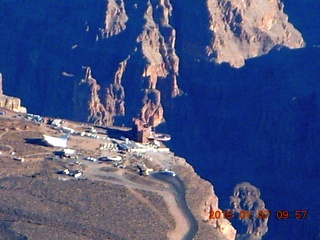 aerial - flight SGU to DVT - grand canyon - Skywalk at Grand Canyon West