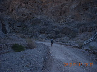 Death Valley - Titus Canyon drive  - Adam running