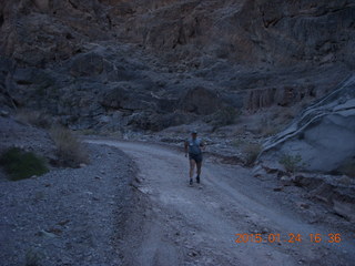 Death Valley - Titus Canyon drive  - Adam running