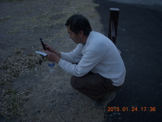 Death Valley - Scottie's castle - Peter taking a picture