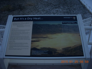 Death Valley - Badwater Basin sign