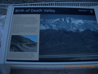 Death Valley - Badwater Basin sign