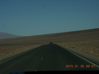 Death Valley - Badwater Basin - Adam running (tripod and timer)