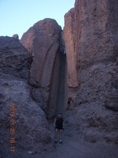 Death Valley - Titus Canyon drive  - Adam running