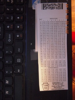 Pennsylvania Turnpike ticket